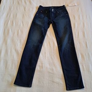 Hudson womens Collin skinny ankle jeans, dark wash, New